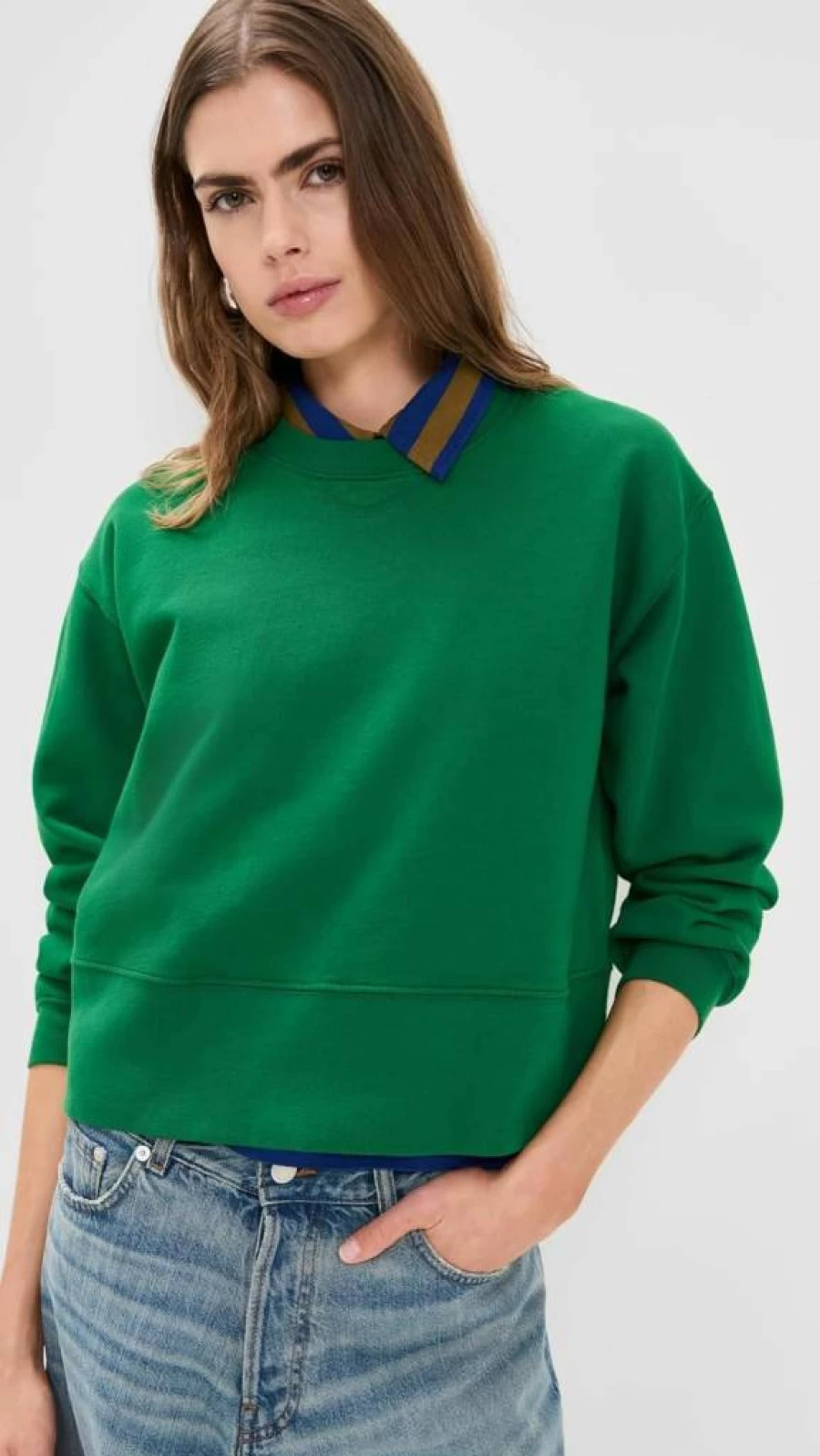 THE GREAT Women's The League Sweatshirt | Casual Crewneck Pullover