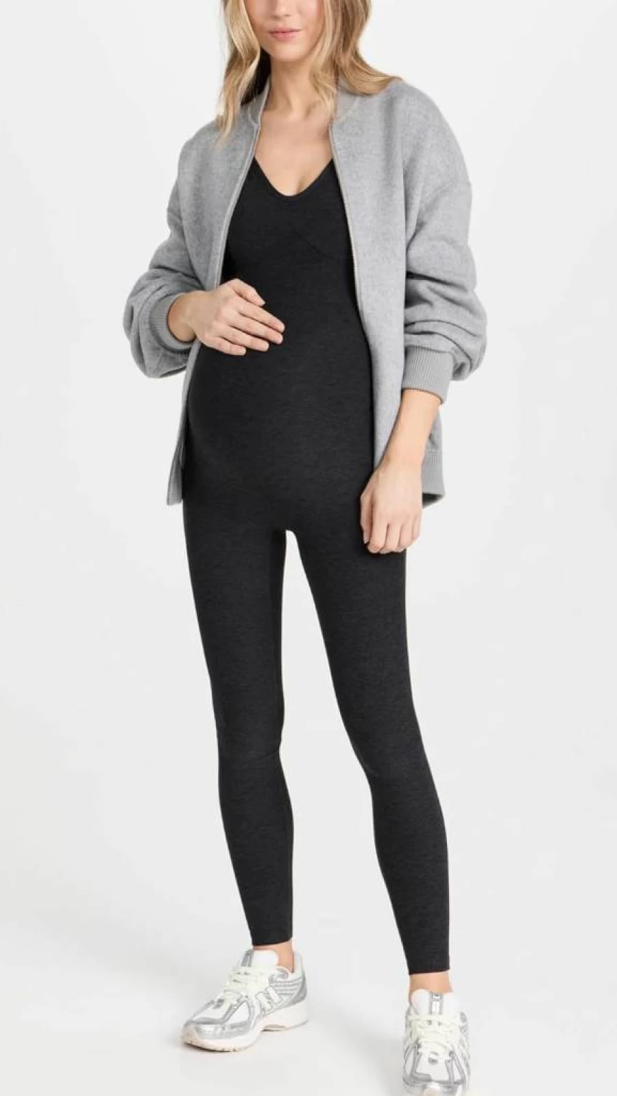 Year of Ours Women's Maternity Onesie - Soft & Comfortable Pregnancy Bodysuit