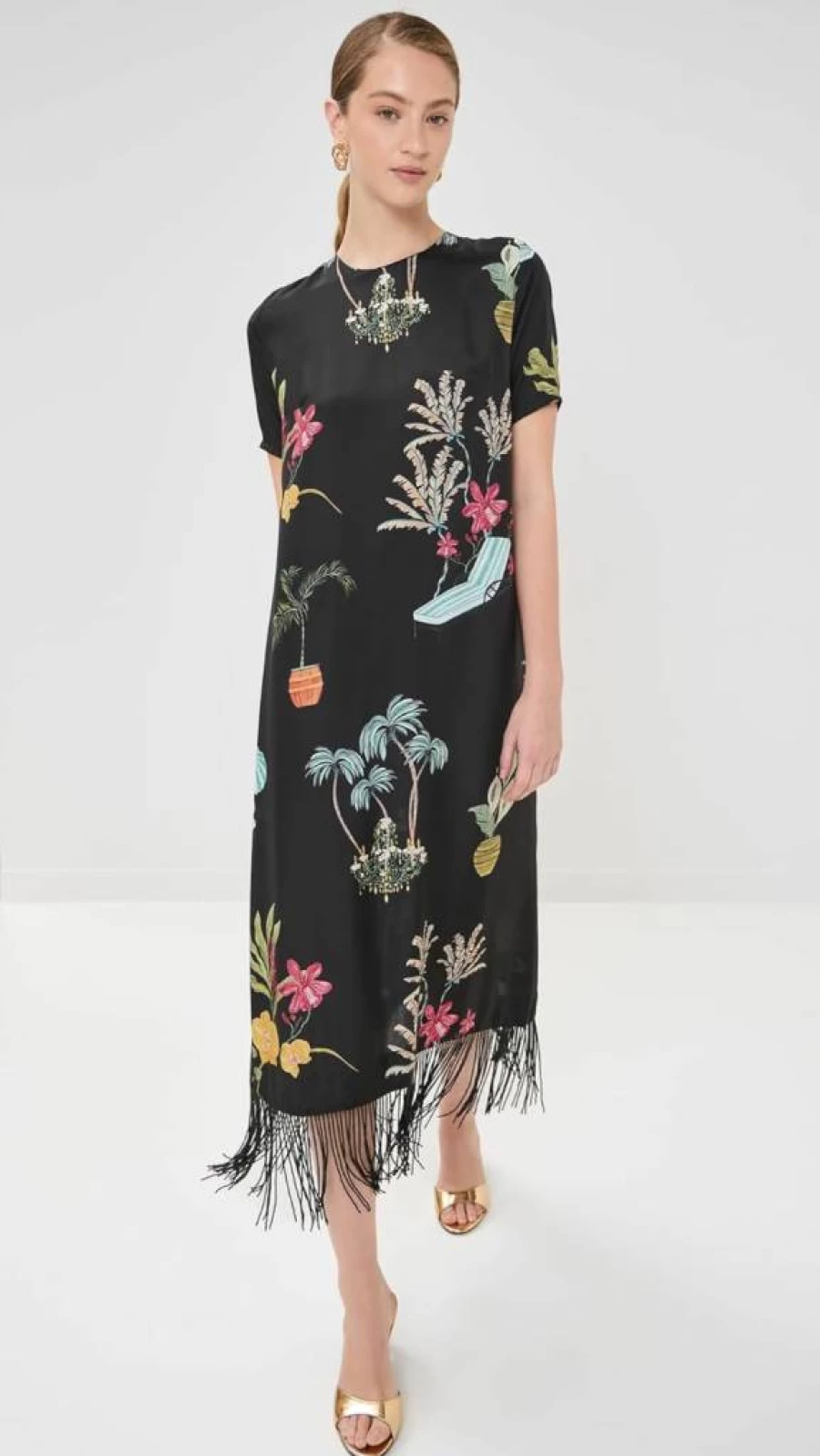 Isla & White Women's Calie Dress - Elegant Flowy Summer Dress for Women