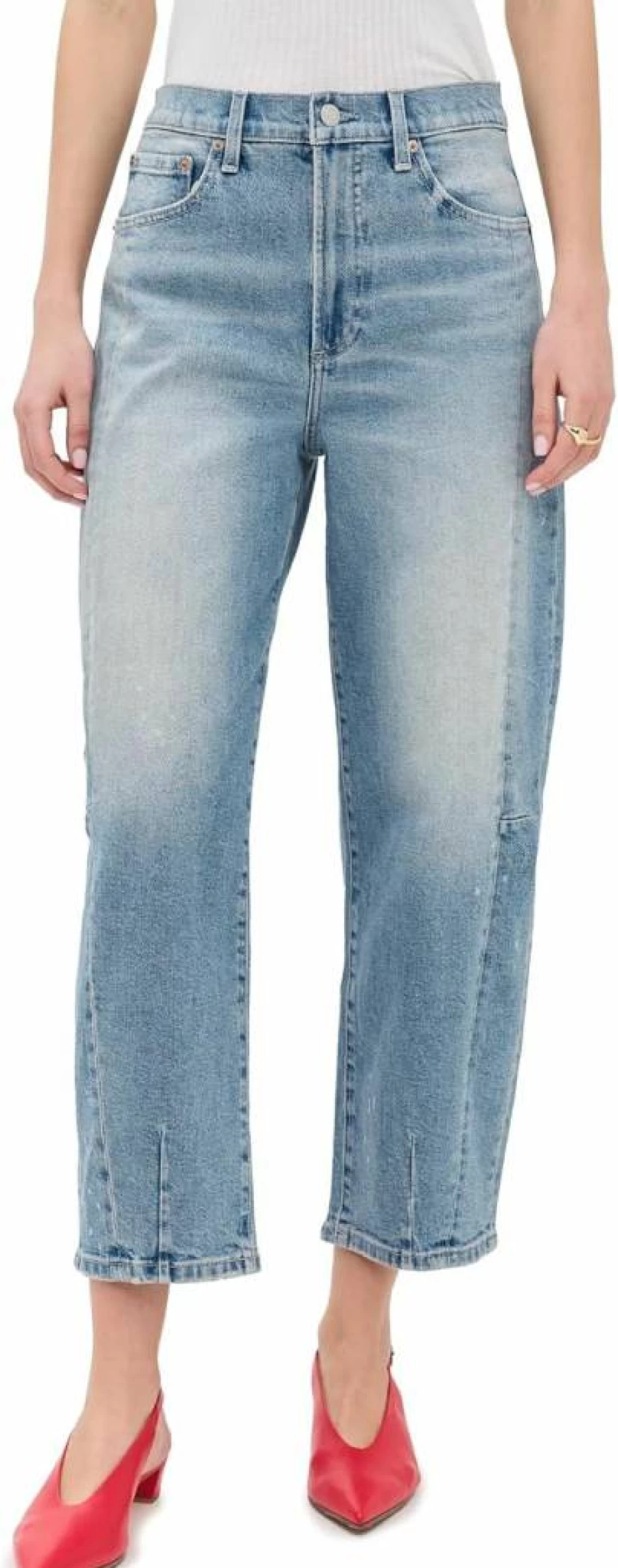 Pistola Denim Women's High-Rise Slim Fit Kendall Jeans - Classic Blue Stretch Denim