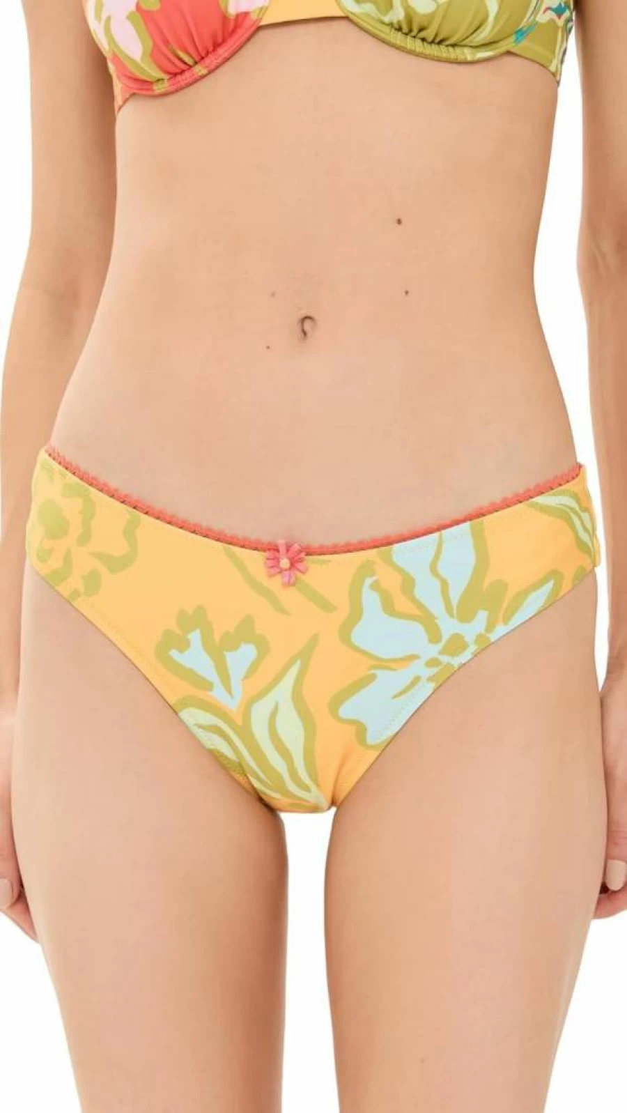 Solid & Striped Women's Daphne High-Waisted Bikini Bottoms - Striped Swimwear