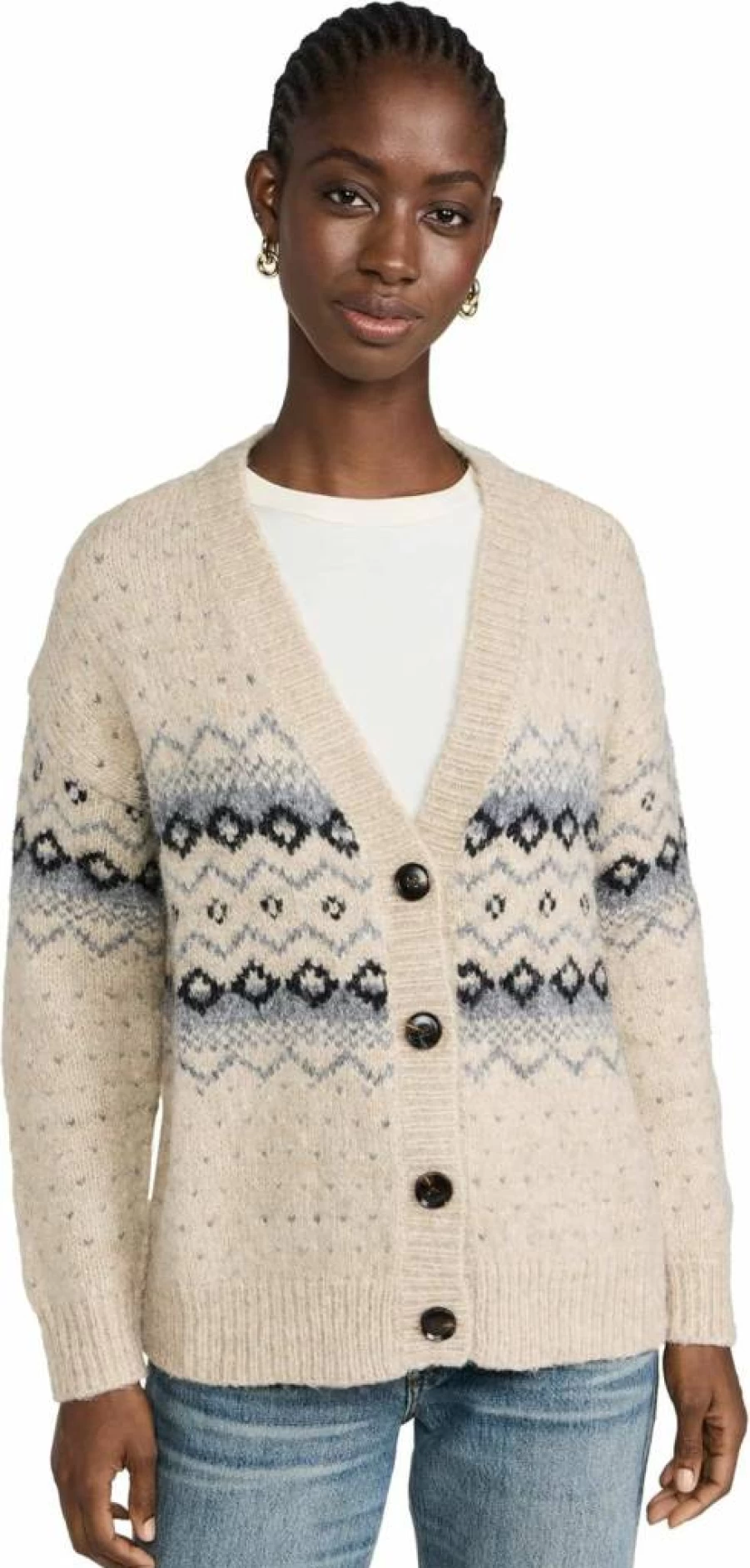 Line & Dot Women's Kristy Open Front Cardigan - Soft Knit Long Sleeve Wrap Sweater
