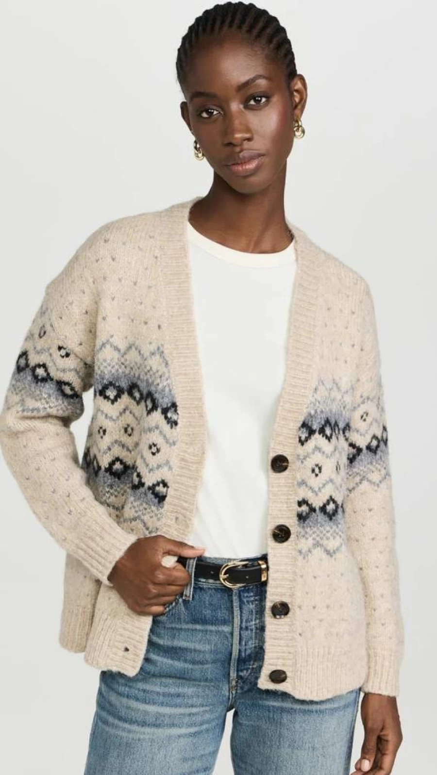 Line & Dot Women's Kristy Open Front Cardigan - Soft Knit Long Sleeve Wrap Sweater