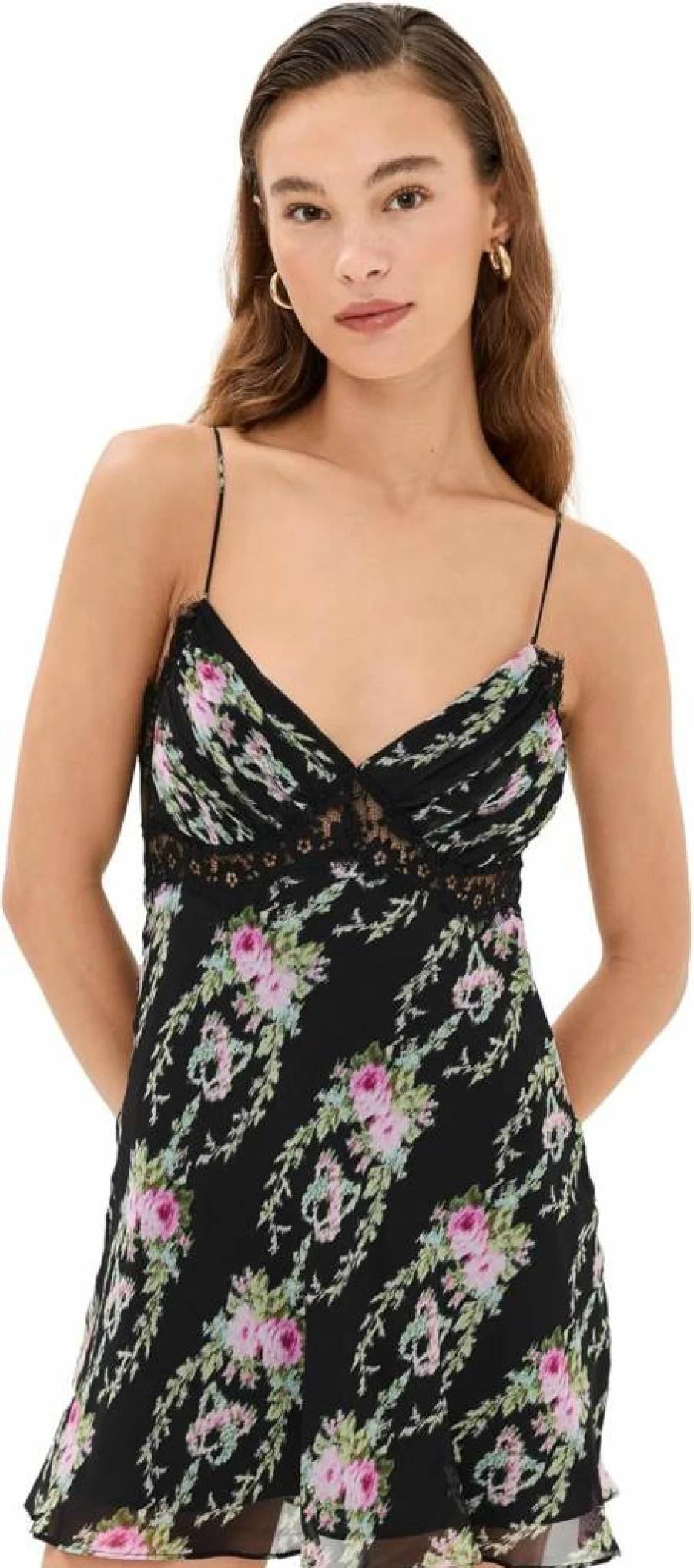 LOVESHACKFANCY Women's Etrune Floral Summer Dress - Boho Chic Style