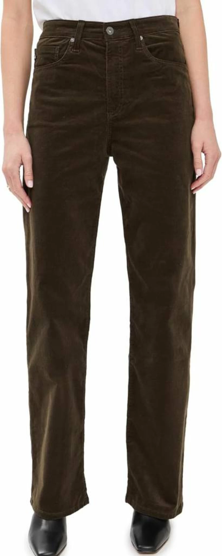 AG Adriano Goldschmied Women's Kora High Rise Wide Leg Jeans in Rich Umber