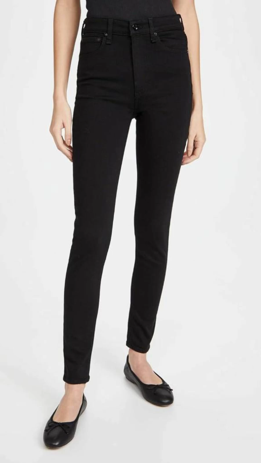 Rag & Bone Women's Nina High Rise Skinny Jeans - Slim Fit Stretch Denim Pants for Women