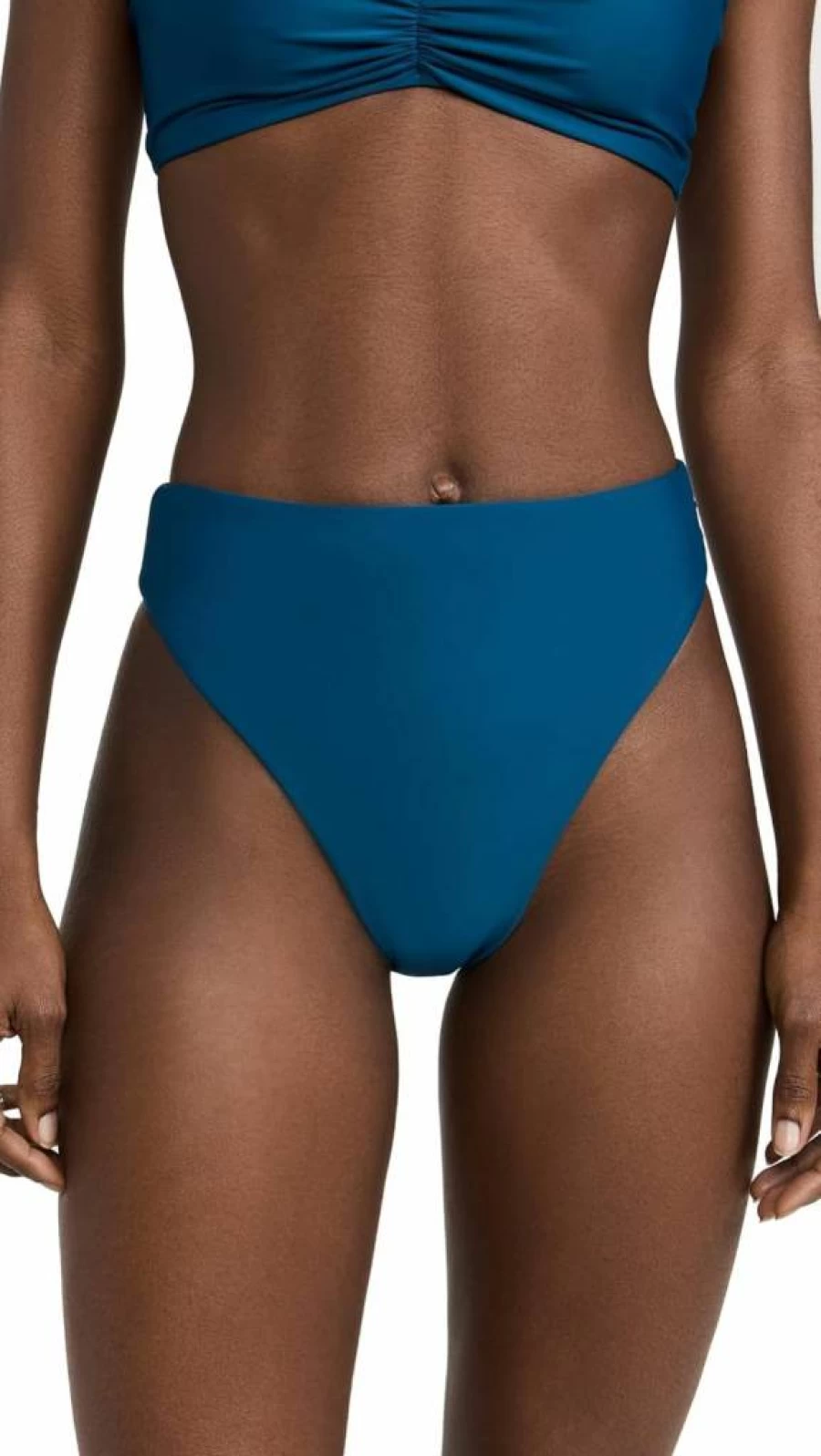 JADE Swim Women's High-Waisted Incline Bikini Bottoms - Premium Swimwear for Women