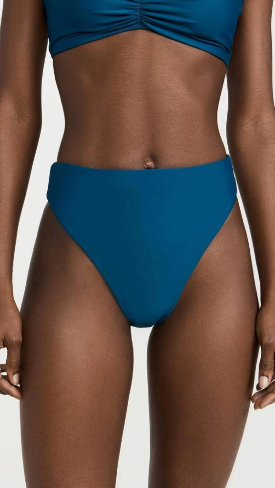 JADE Swim Women's High-Waisted Incline Bikini Bottoms - Premium Swimwear for Women