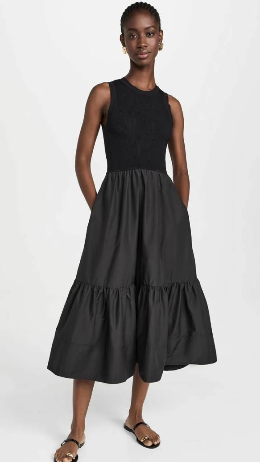 Tanya Taylor Women's Josephina Crew Neck Dress - Elegant Casual Wear