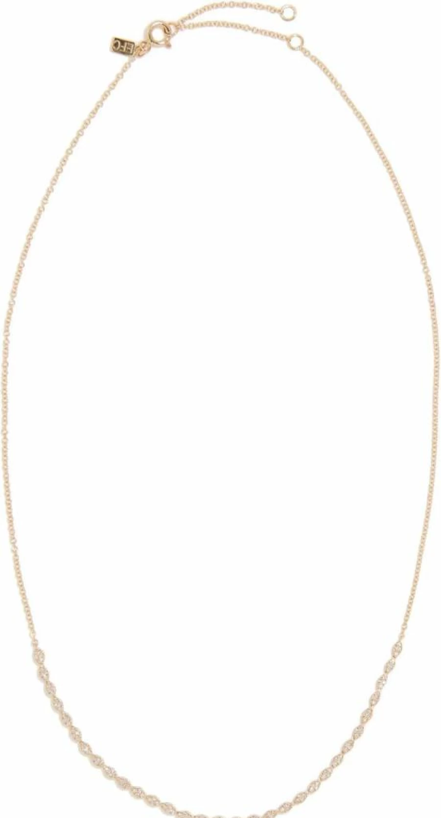 EF Collection 14K Marquise Diamond Necklace for Women - Elegant Gold Pendant