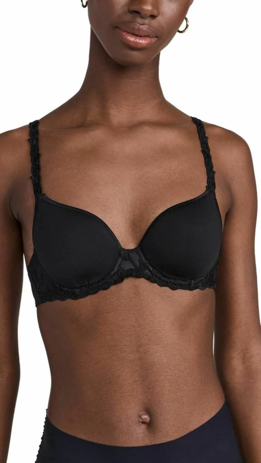 Simone Perele Women's Andora 3D Plunge T-Shirt Bra - Convertible to Classic, Racerback & Halter Styles - Breathable Comfort Fit