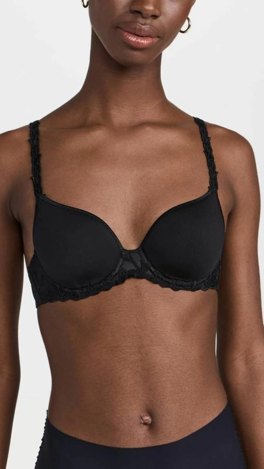 Simone Perele Women's Andora 3D Plunge T-Shirt Bra - Convertible to Classic, Racerback & Halter Styles - Breathable Comfort Fit