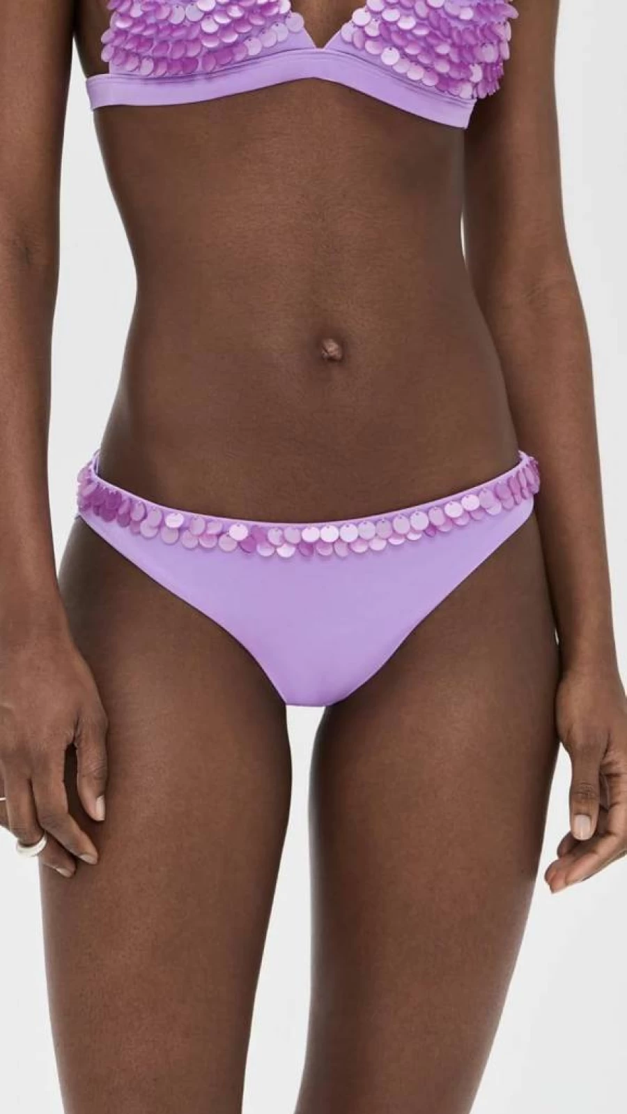 AGUA BENDITA Women's Lola Nacar Bikini Bottoms - High-Waisted Swimwear for Women