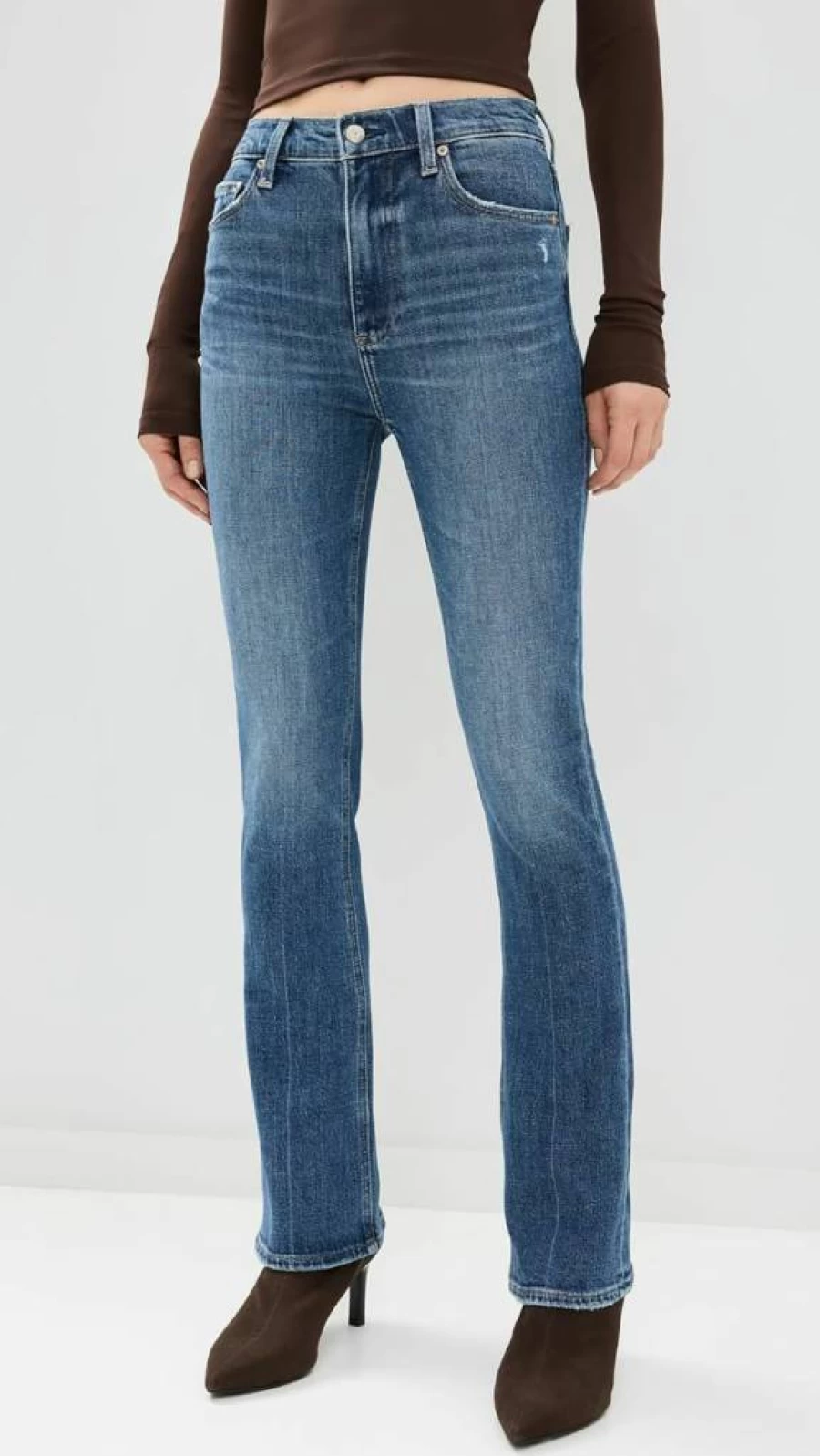 Pistola Denim Women's Krista High-Waisted Slim Fit Jeans - Classic Blue Denim Pants for Women