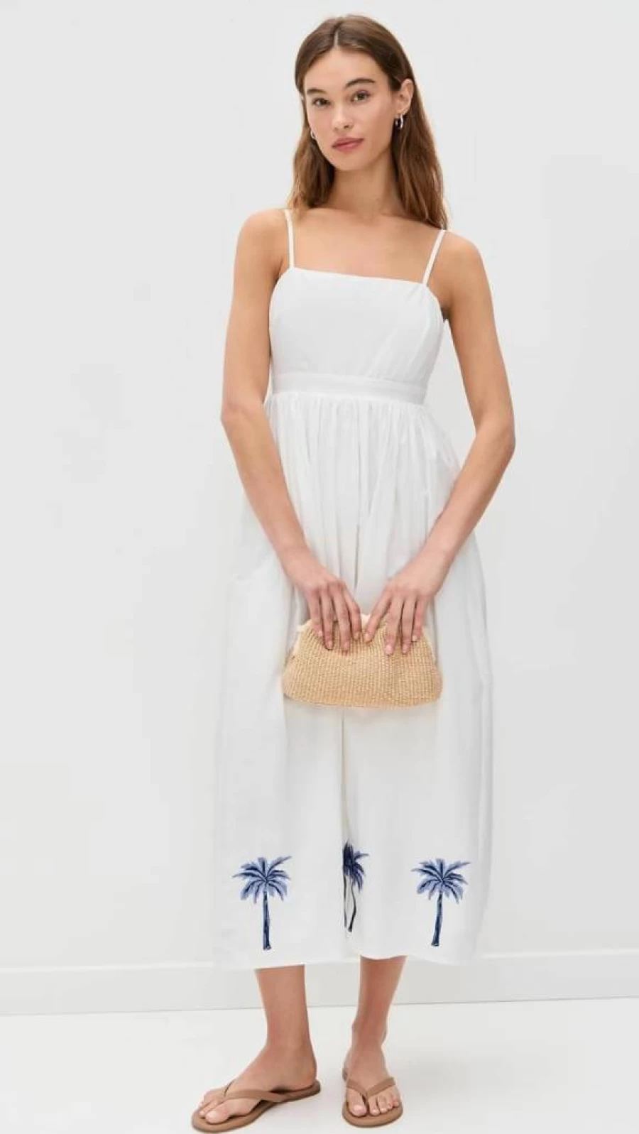 MINKPINK Women's Isadora Embroidered Midi Dress - Floral Bohemian Summer Dress