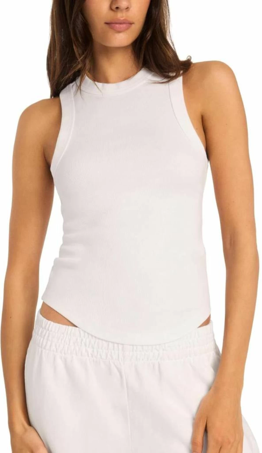 Vitamin A Women's Daybreak Cotton Rib Essential Tank Top - Soft Comfort Fit Casual Wear