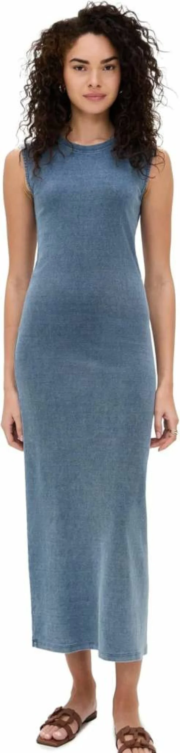 Splendid Women's Indigo Blue Casual Dress - Elegant & Comfortable Summer Outfit