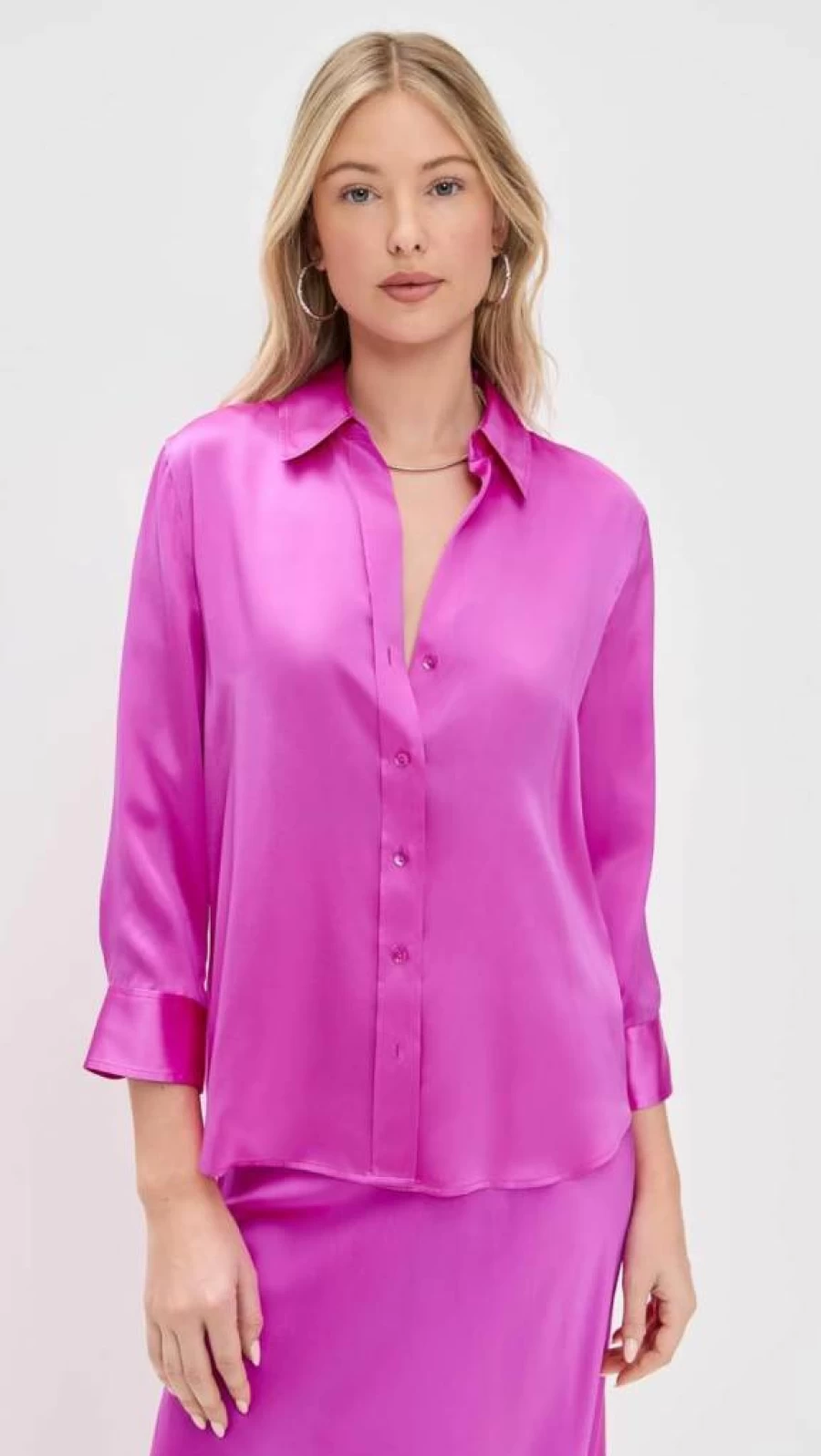 L'AGENCE Women's Dani Silk Blouse - Elegant Luxury Blouse for Women