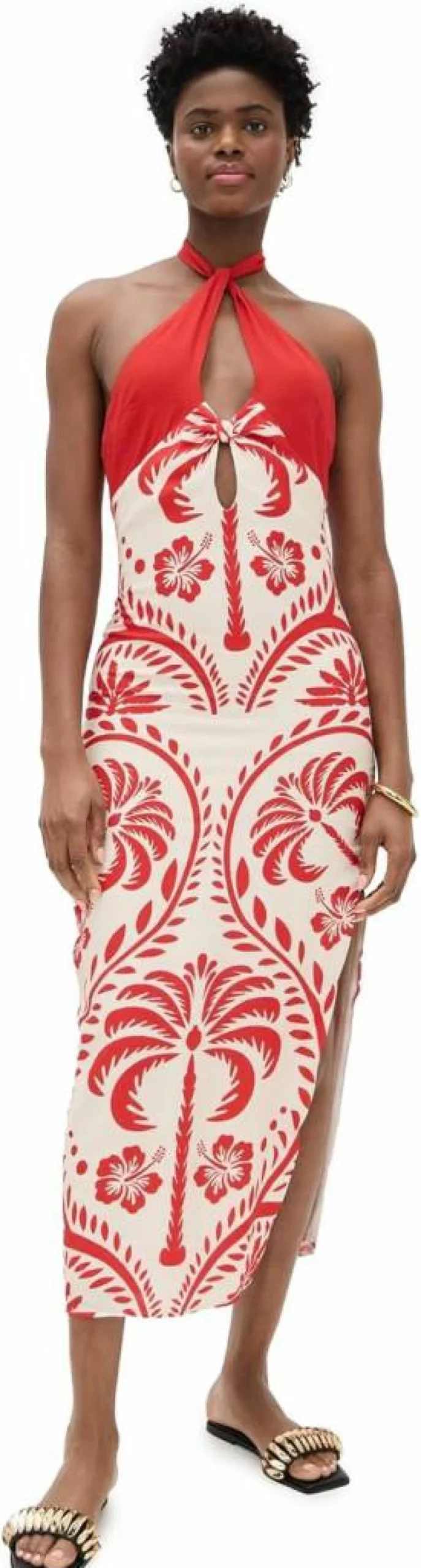 Seven Wonders Women's Isla Midi Dress - Flowy Boho Summer Dress with Vintage Floral Print