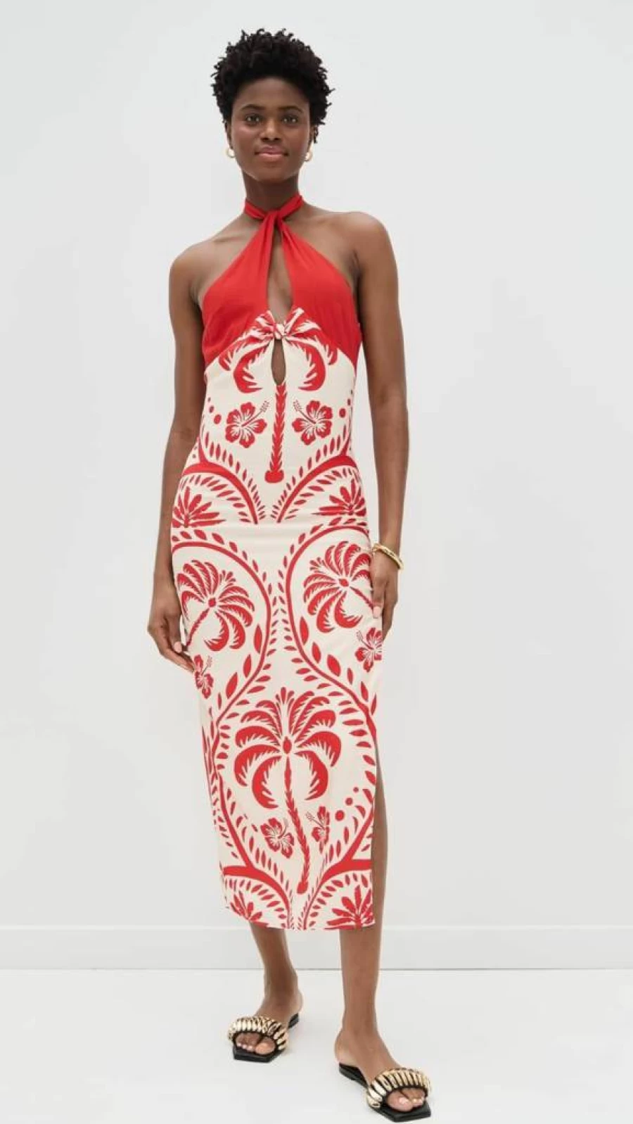 Seven Wonders Women's Isla Midi Dress - Flowy Boho Summer Dress with Vintage Floral Print