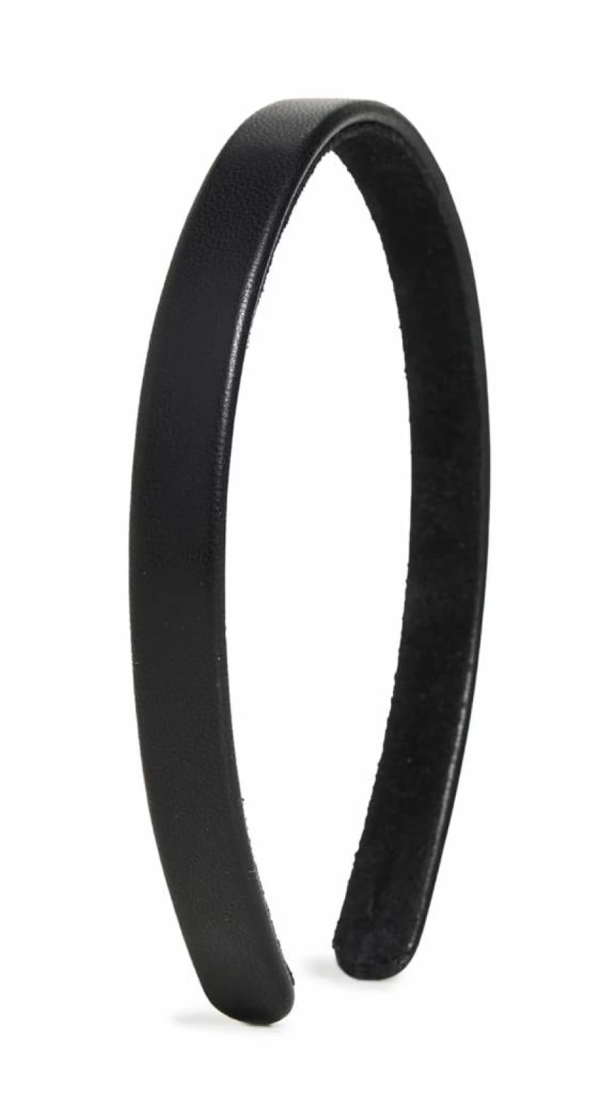 Jennifer Behr Leon Leather Headband for Women - Black One Size Hair Accessory