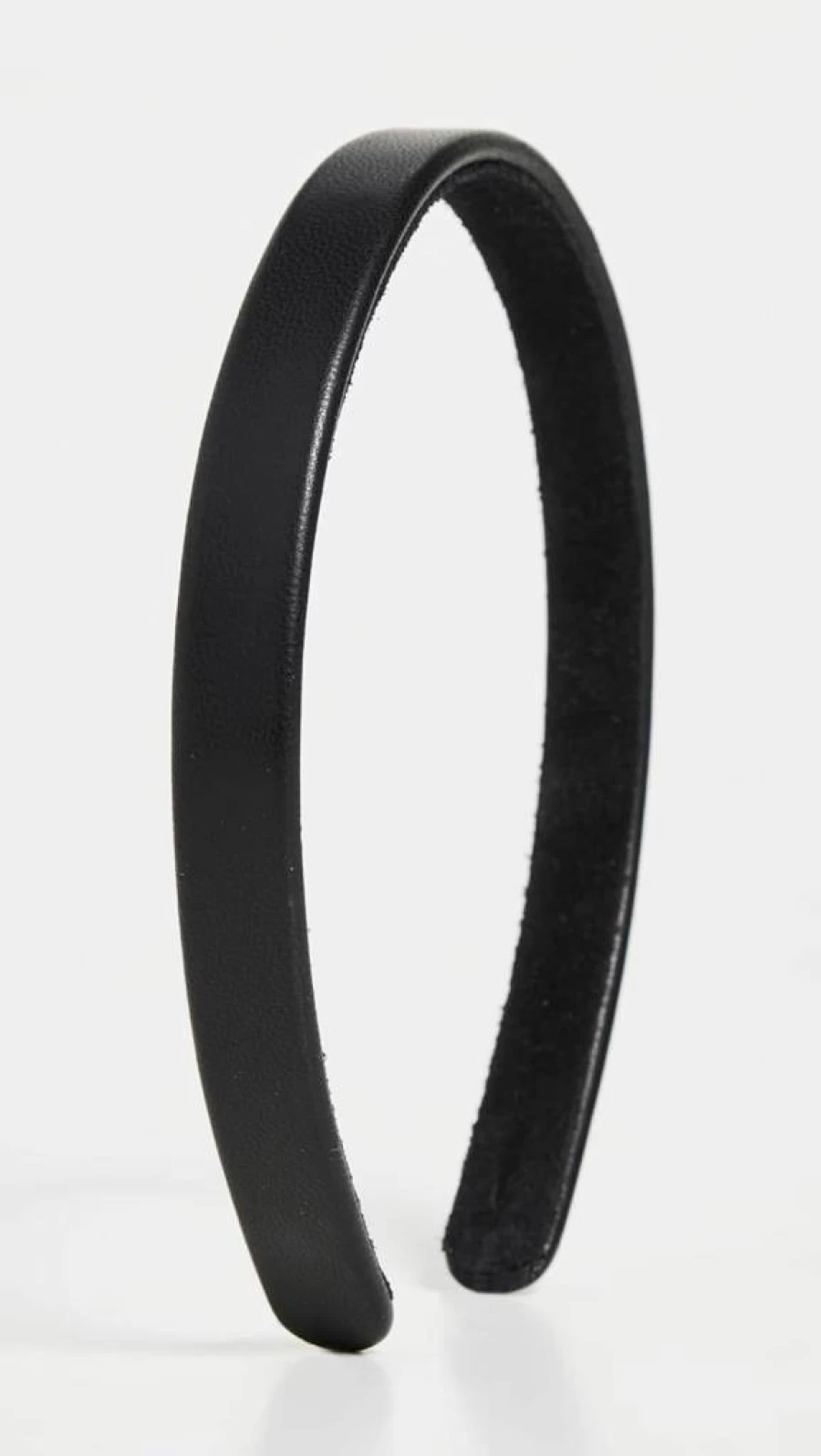 Jennifer Behr Leon Leather Headband for Women - Black One Size Hair Accessory