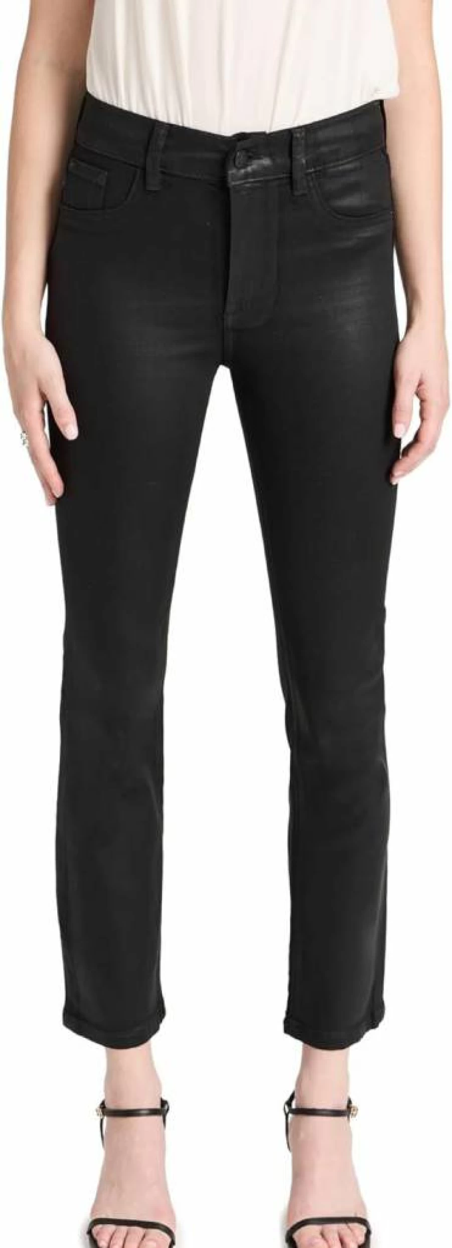 DL1961 Women's Mara Straight Leg Jeans - Mid Rise Instasculpt Ankle Denim Pants