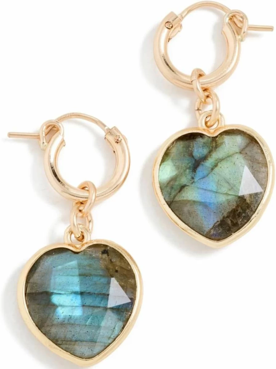 Brinker + Eliza Women's Heartbeat Huggies - Comfortable & Stylish Huggie Earrings for Everyday Wear