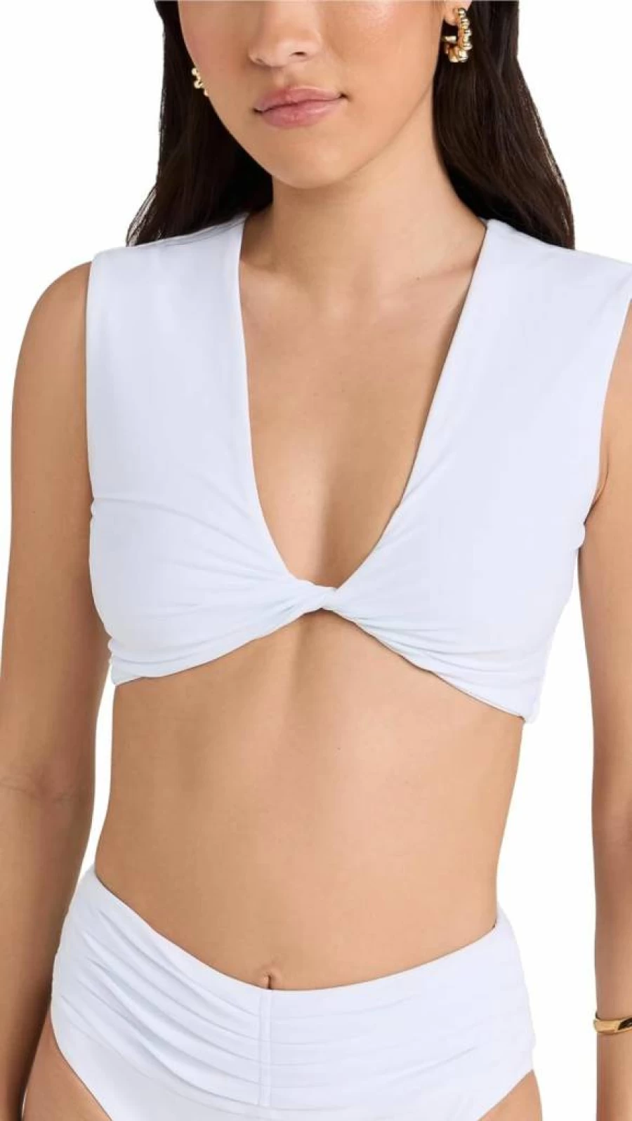 Ramy Brook Women's Oliwia Twist Front Bikini Top - Stylish Swimwear for Women