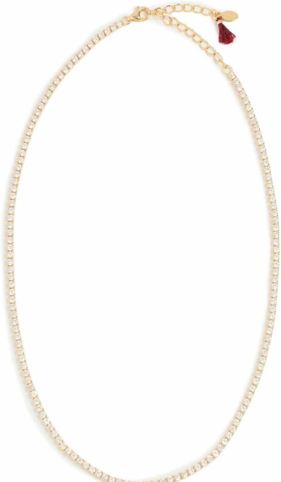 SHASHI Women's Diamond Tennis Necklace - Elegant Sterling Silver Pendant Jewelry for Women