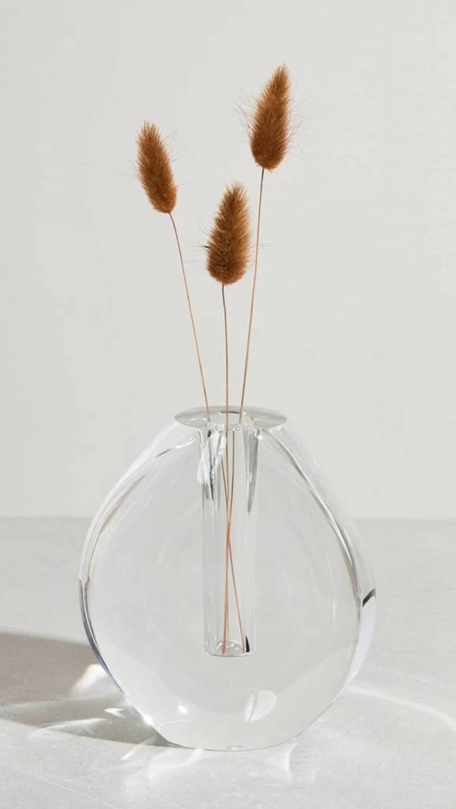 Tizo Design Elegant Women's Crystal Bud Vase - Handcrafted Glass Flower Holder for Home Decor