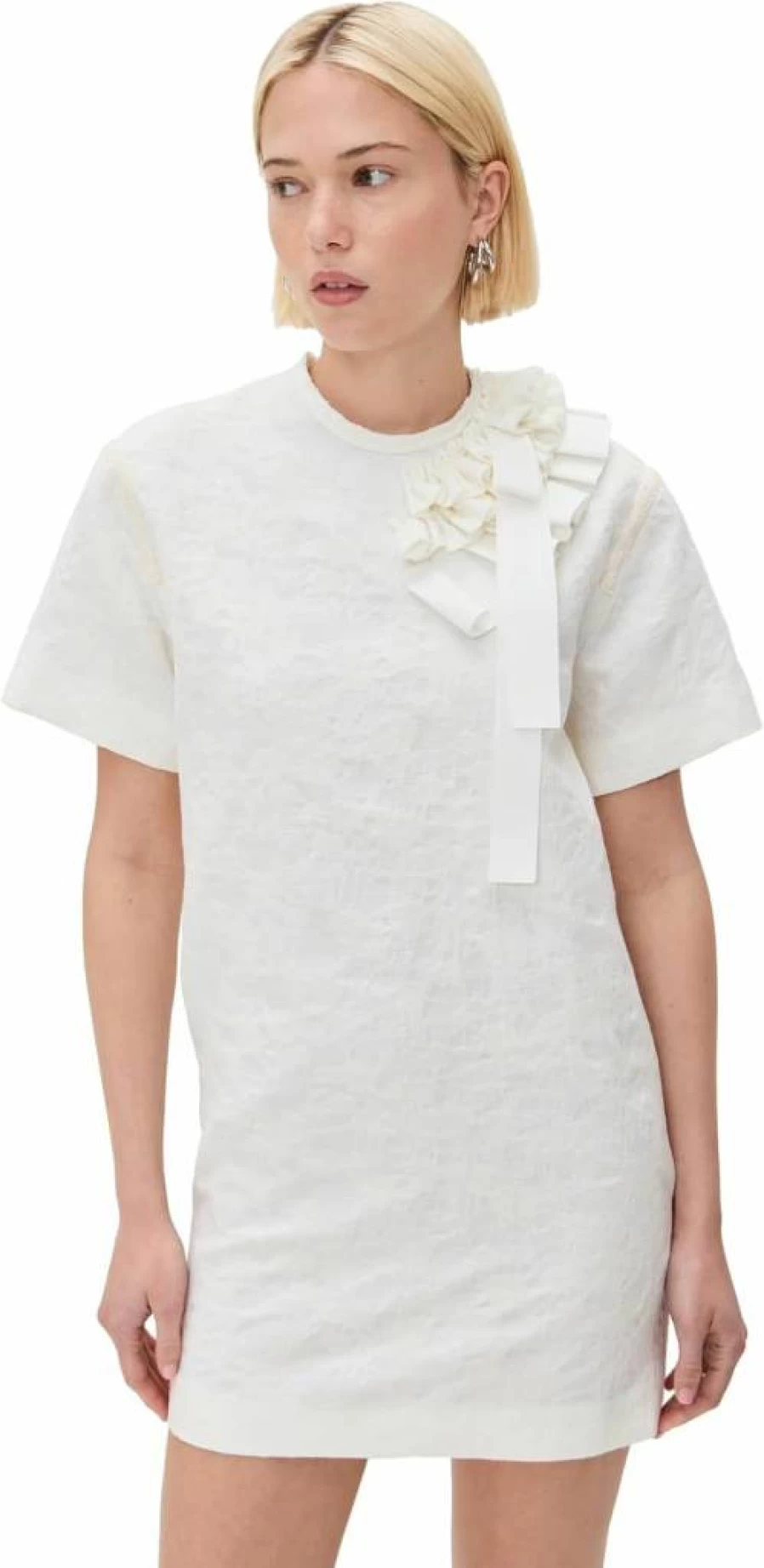 MSGM Women's Short Sleeve T-Shirt Dress | Casual Summer Dress | Fashionable Streetwear Style