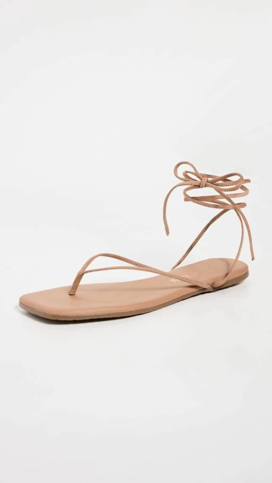TKEES Women's Lilu Square Toe Sandals - Comfortable & Stylish Flat Slide Sandals for Women
