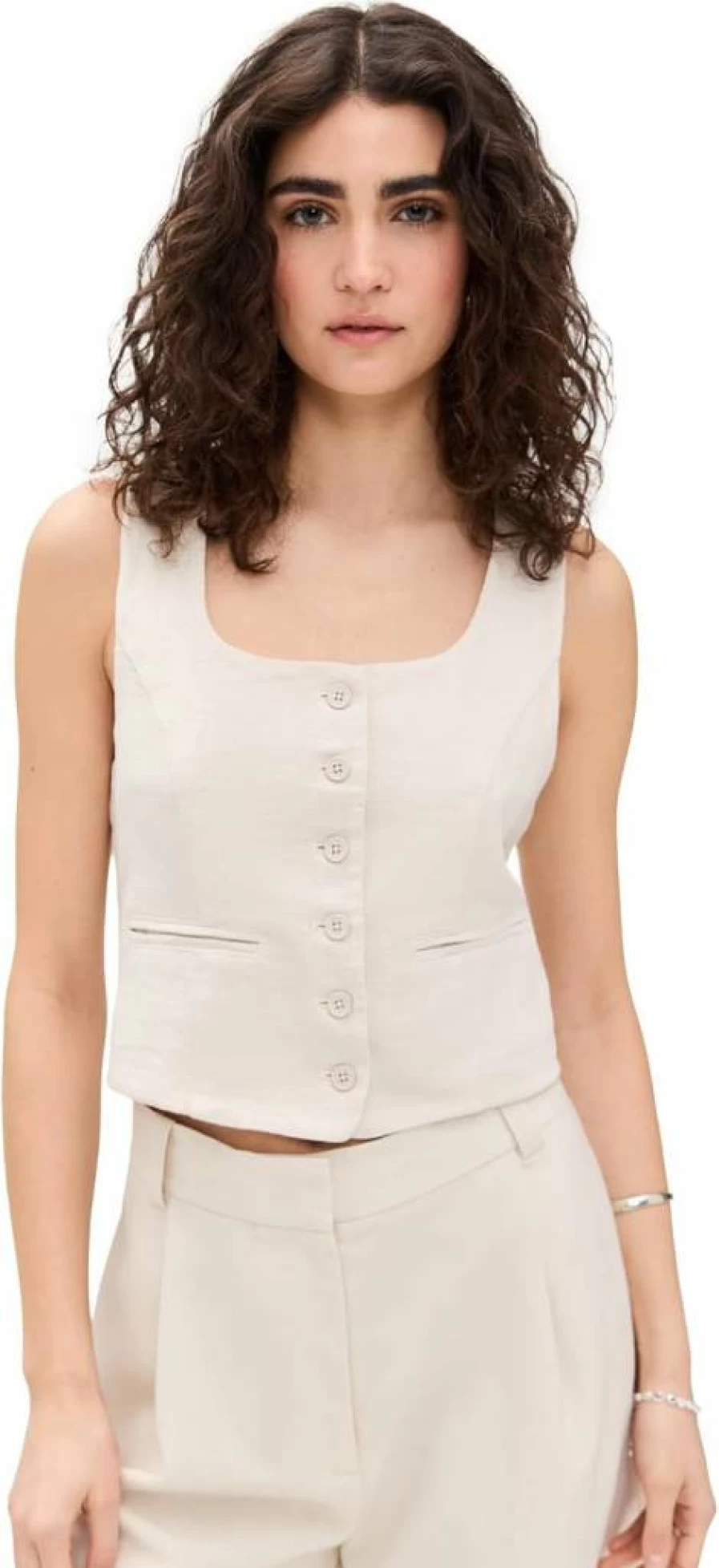 BLANKNYC Women's Oyster Bar Faux Leather Vest - Stylish Faux Leather Jacket for Women