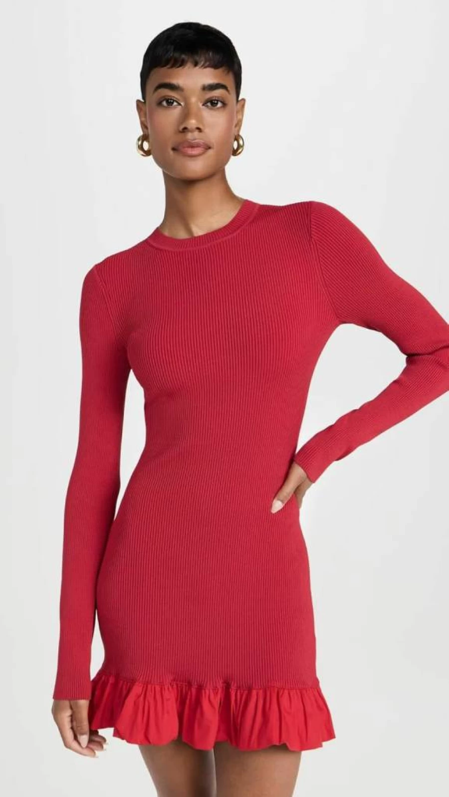 SIMON MILLER USA Women's Otto Knit Poplin Combo Dress - Stylish Casual Summer Dress