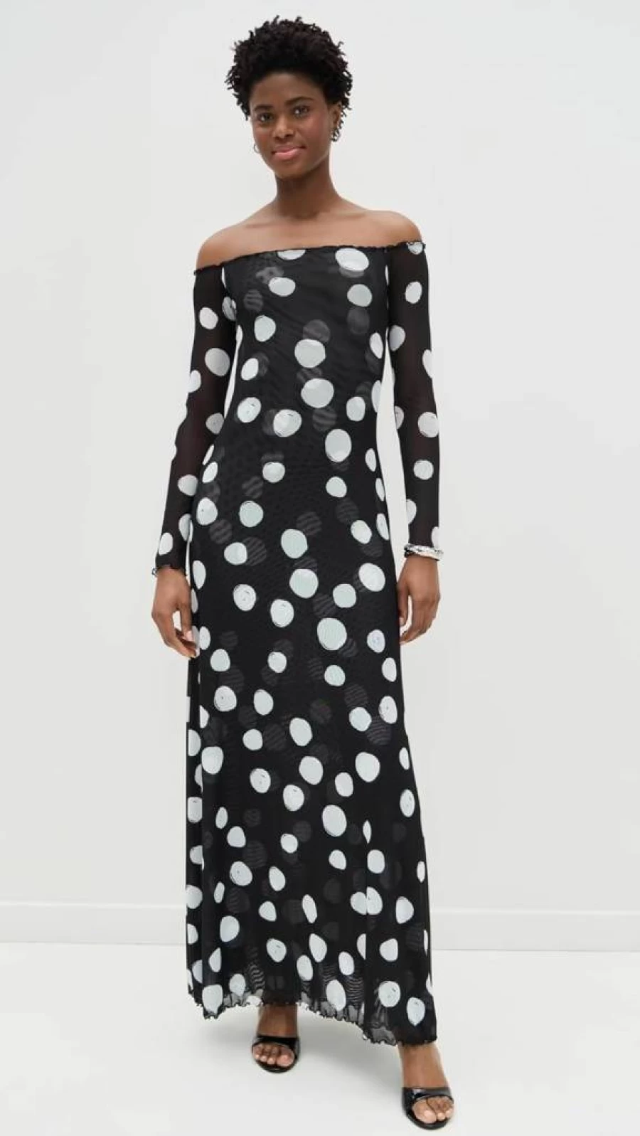 RESA Women's Bardot Maxi Dress - Elegant Off-Shoulder Long Summer Dress