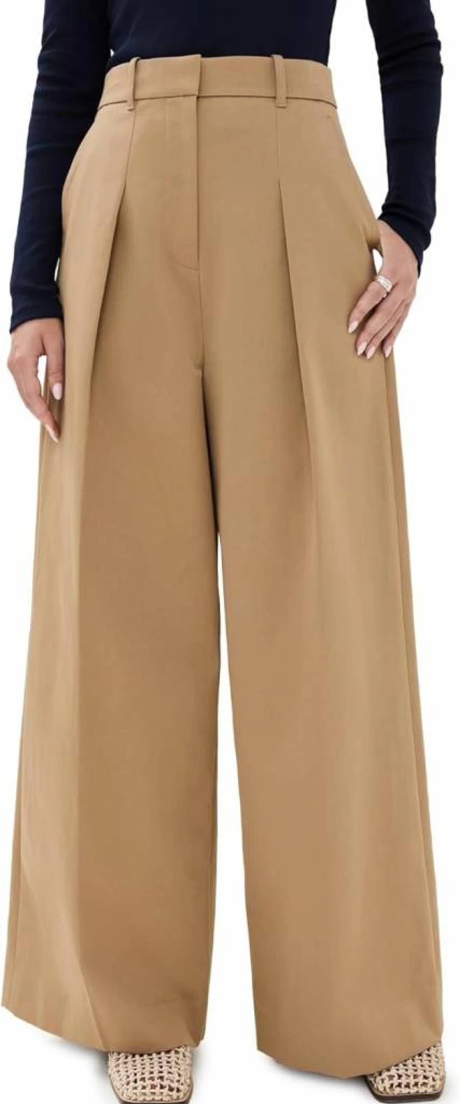 ALC Women's Ryder High-Waisted Slim-Fit Pants - Comfortable Stretch Ankle-Length Trousers for Casual & Office Wear