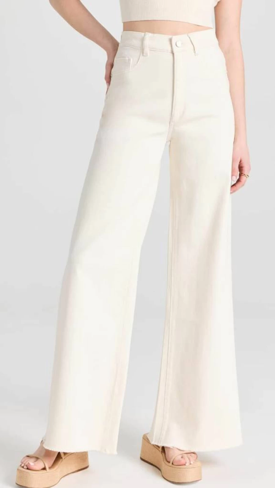 DL1961 Women's Hepburn High-Rise Wide Leg Jeans - Sustainable Denim