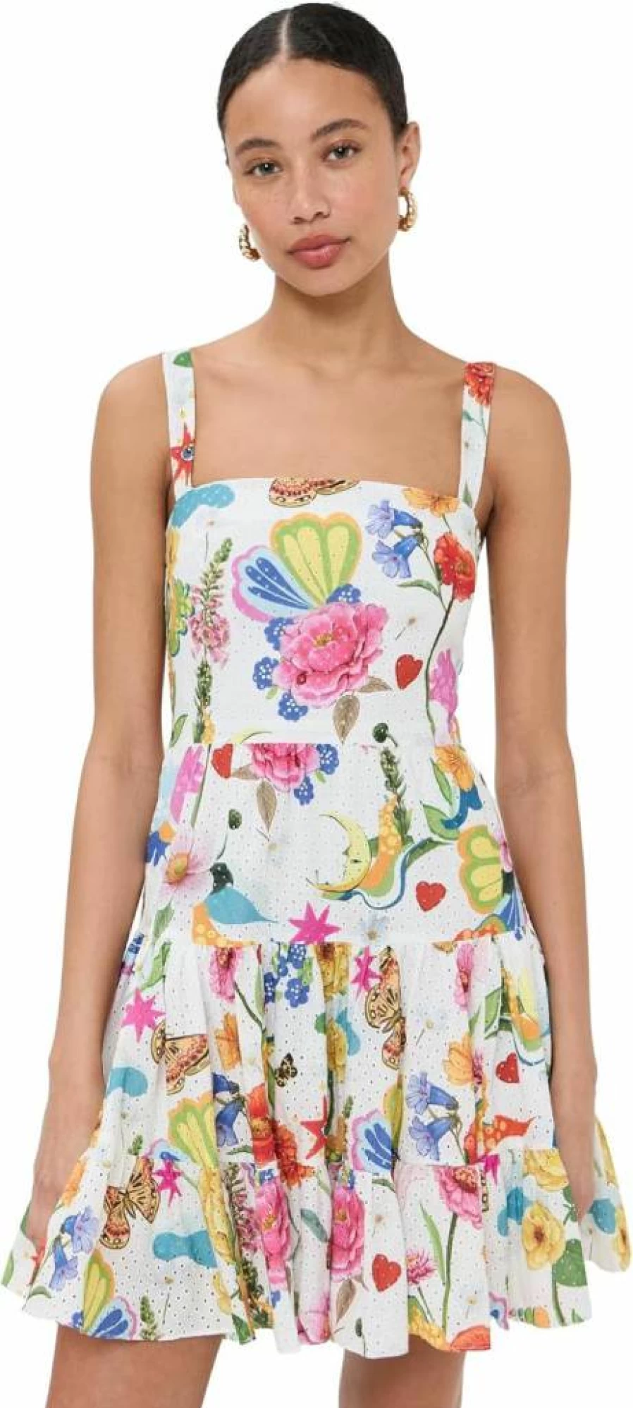 Borgo de Nor Women's Freddie Floral Embroidered Dress - Elegant Lace Summer Dress