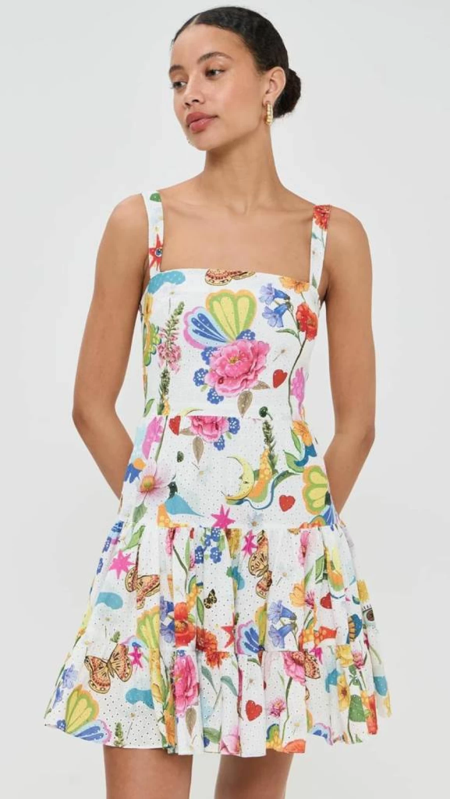 Borgo de Nor Women's Freddie Floral Embroidered Dress - Elegant Lace Summer Dress