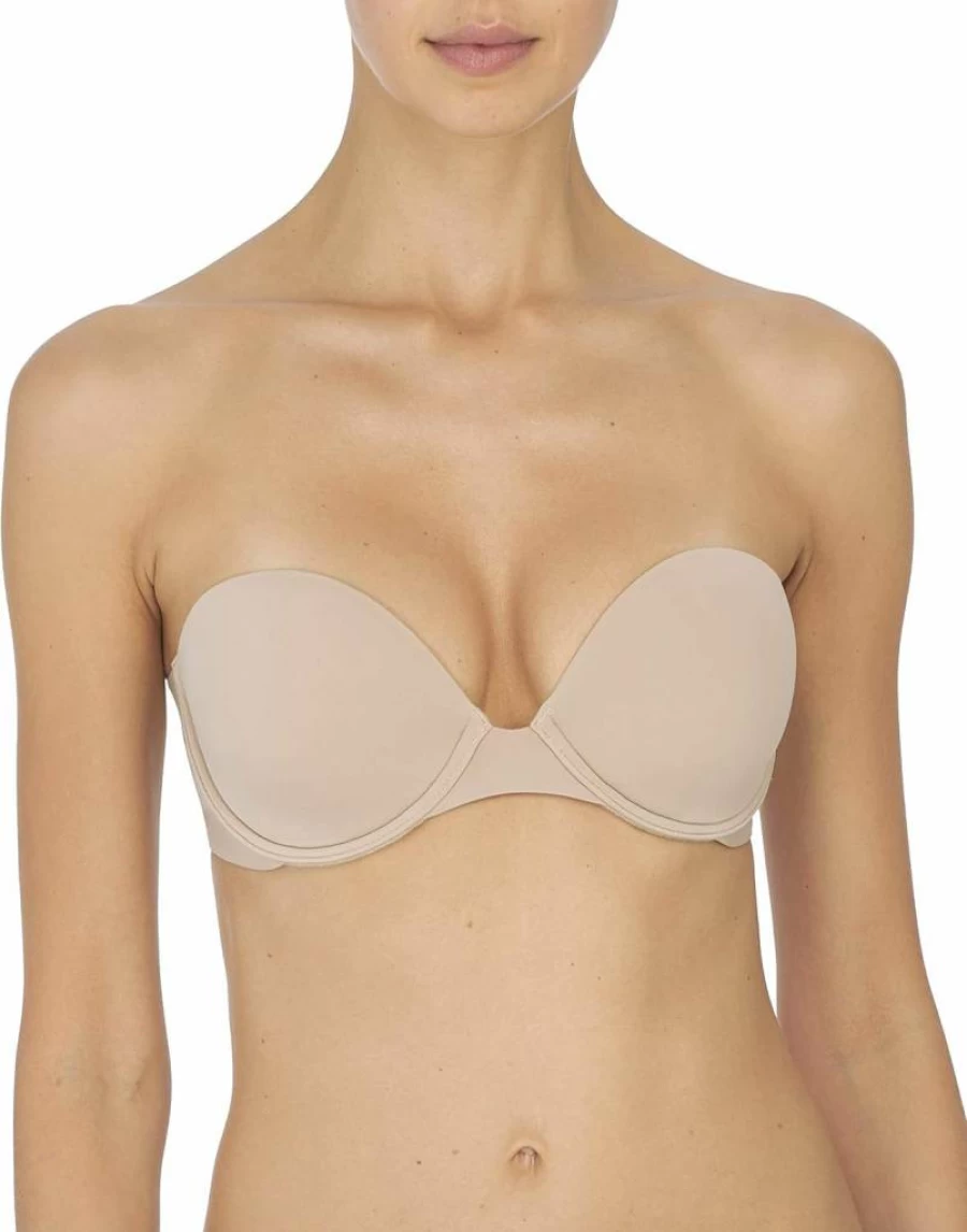 Natori Women's Strapless Contour Underwire Bra - Minimal Design for Comfort and Support