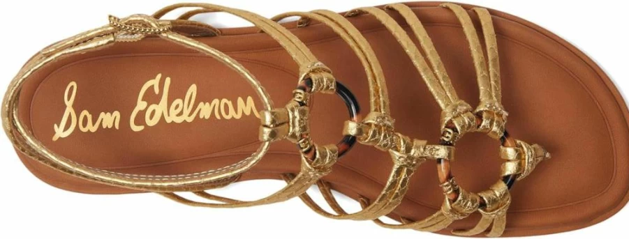 Sam Edelman Women's Raye Flat Sandal – Comfortable Summer Slide Sandals for Women