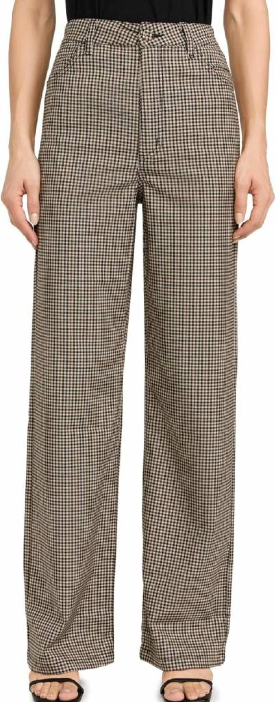 Rolla's Women's Heidi Checkered High-Waisted Pants - Classic Fit & Comfort