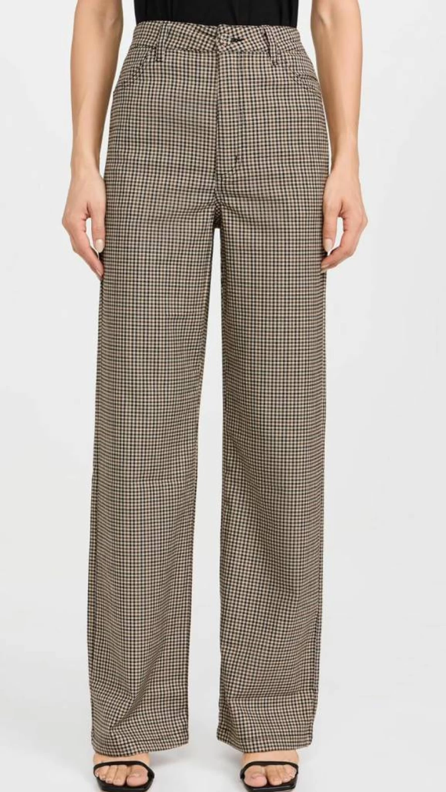 Rolla's Women's Heidi Checkered High-Waisted Pants - Classic Fit & Comfort