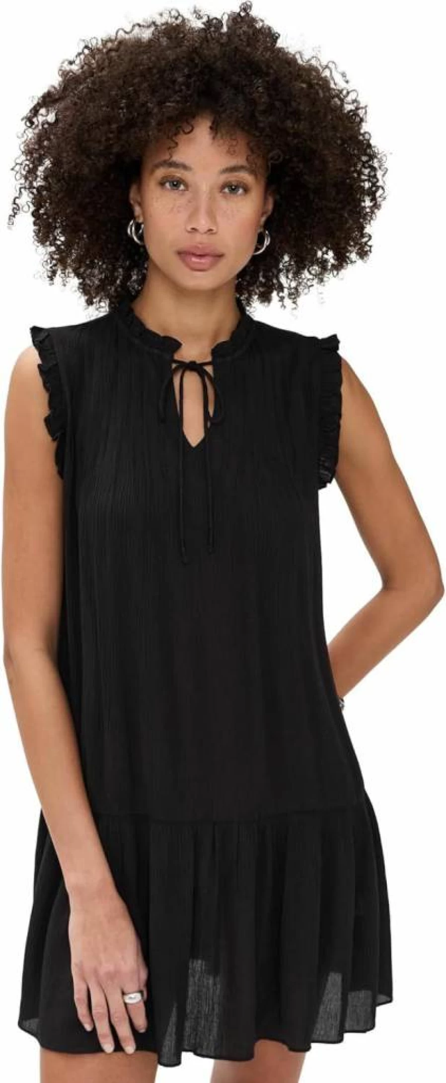 Playa Lucila Women's Elegant Tie Neck Dress - Stylish Summer Flowy Midi Dress for Women