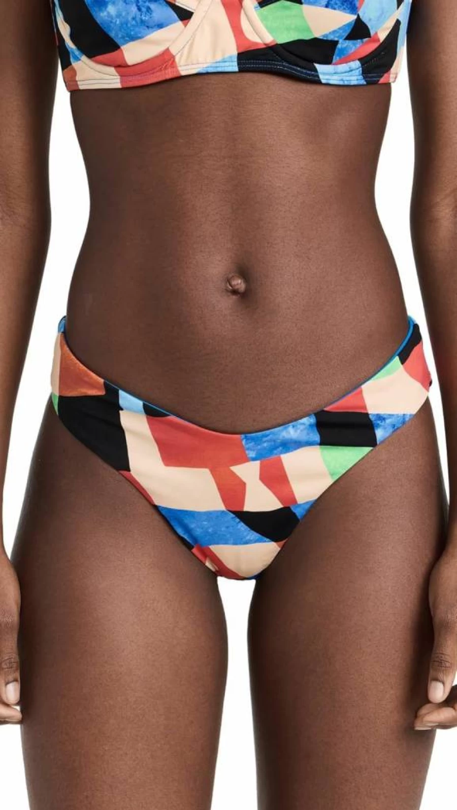 Mara Hoffman Women's Cece Bikini Bottoms | High-Waisted Swimwear | Premium Beachwear