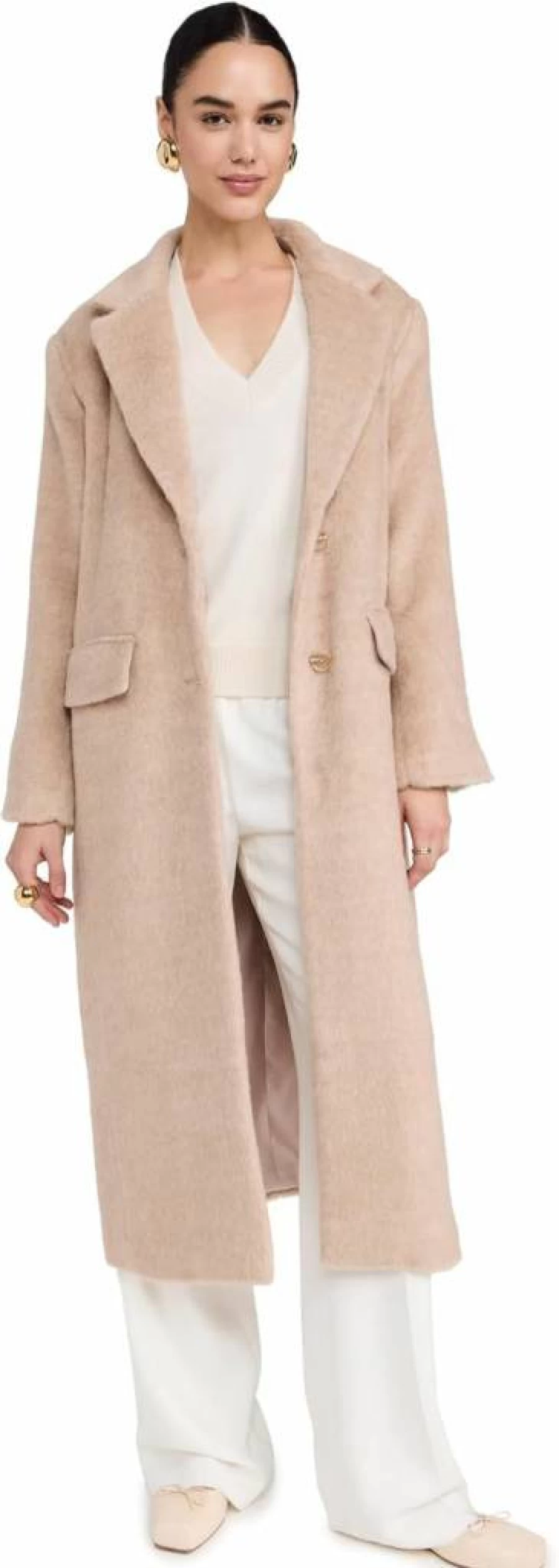 Solid & Striped Women's Long Warren Coat - Classic Striped Trench Coat for Women