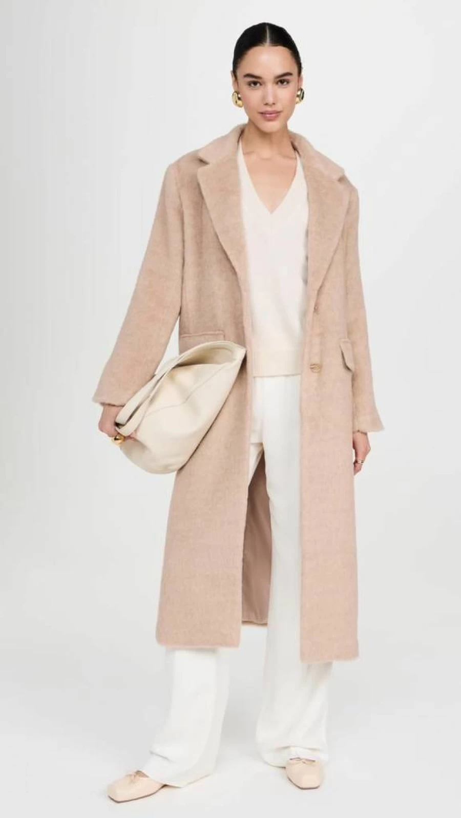 Solid & Striped Women's Long Warren Coat - Classic Striped Trench Coat for Women