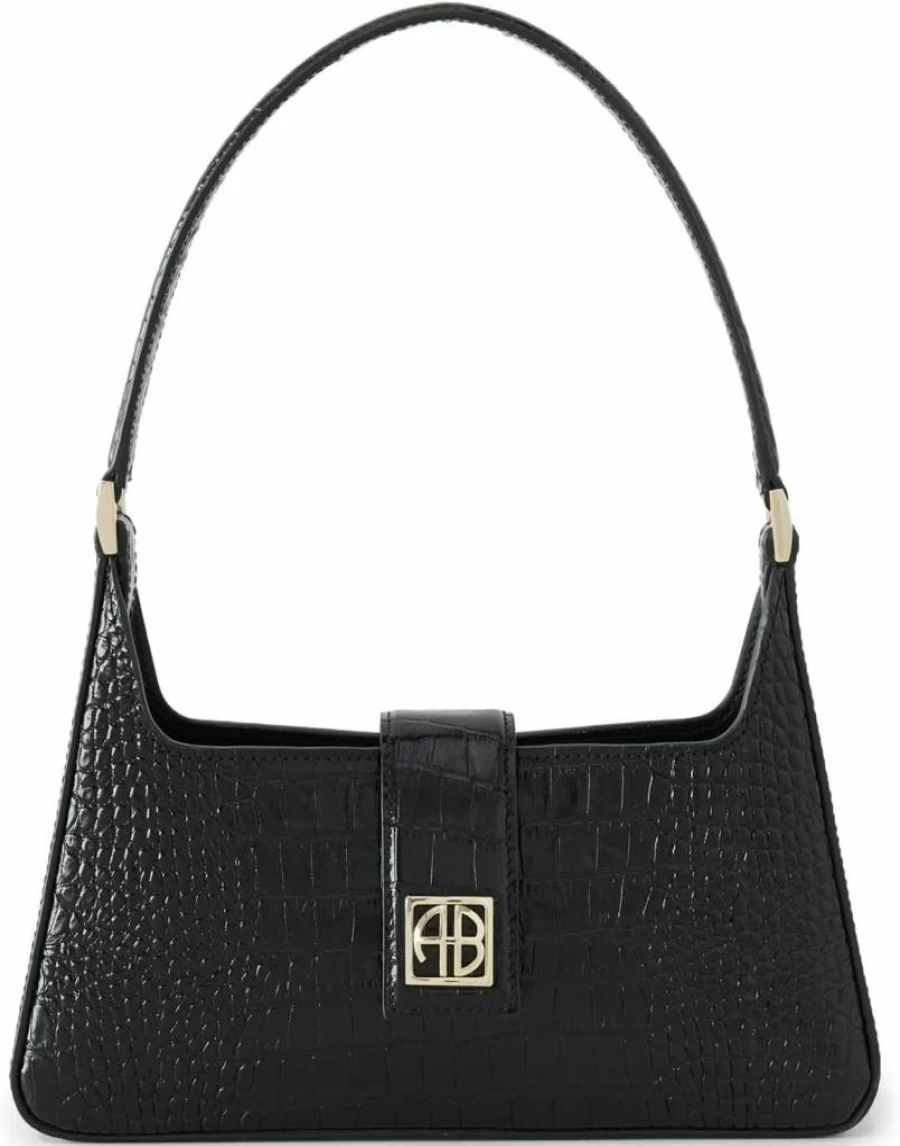 ANINE BING Women's Lou Leather Shoulder Bag - Luxury Designer Handbag for Women