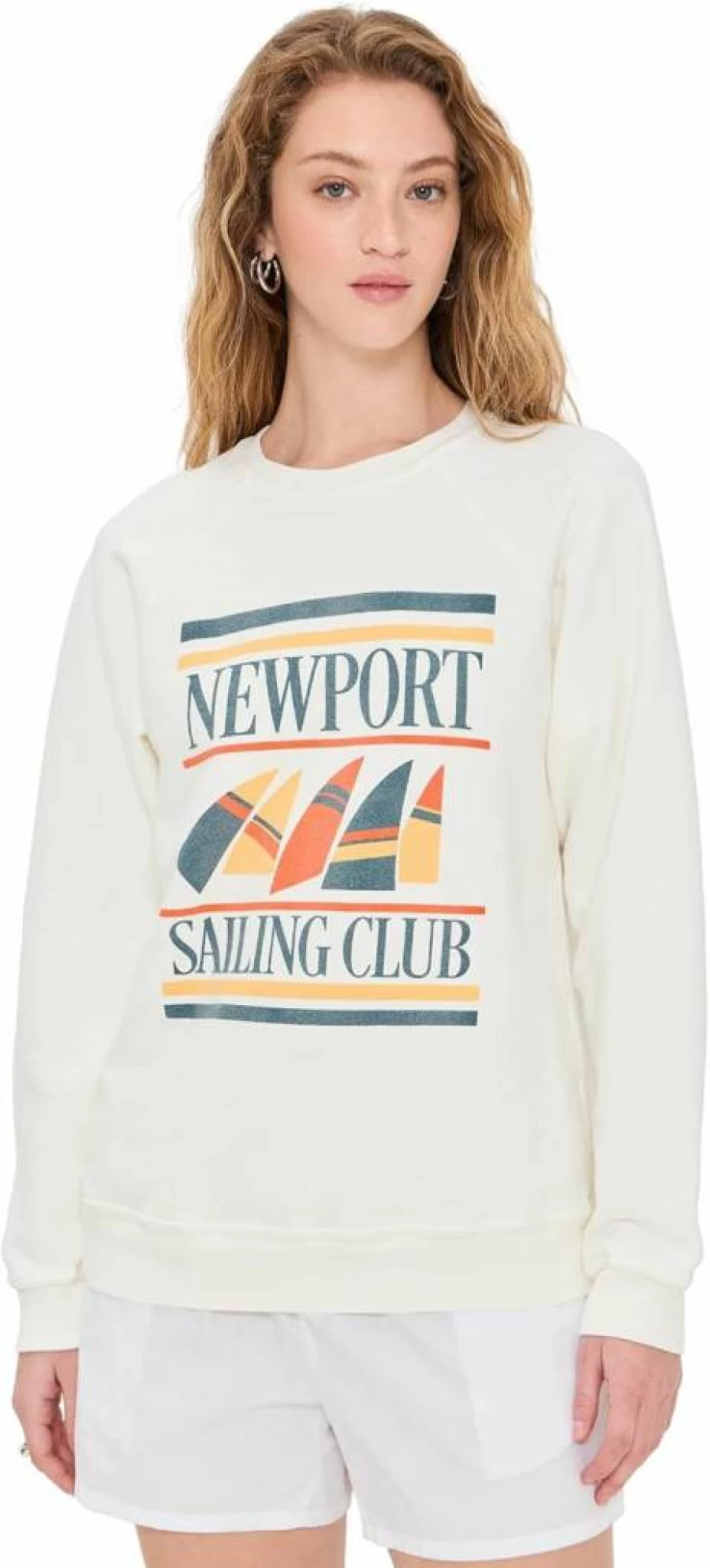 Original Retro Brand Women's Newport Sailing Club Vintage Crewneck Sweatshirt